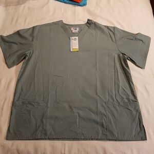 Prism women's XL light green scrub top, new